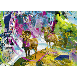 Puzzle 1000 pzs. Rebrush!, Big Horns